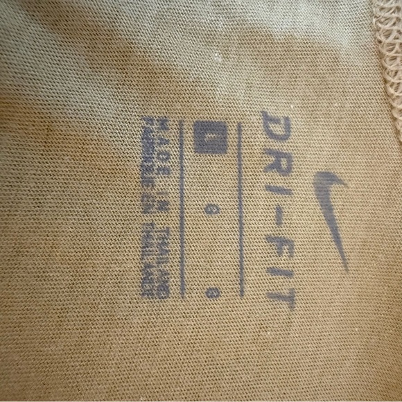 Nike | Gold | Dri Fit Studio Open Back Tank | Sz L - Picture 7 of 8